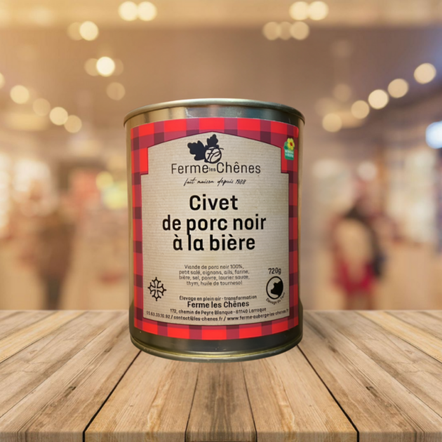 Civet de porc noir à la bière